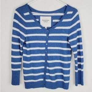 Abercrombie & fitch long sleeve button down stripe cardigan