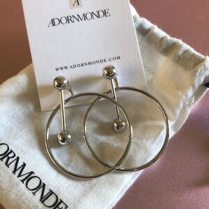 New Adornmonde 2-in-1 Silver Earrings