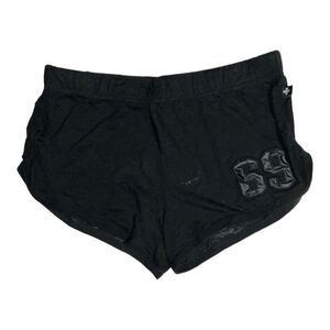 Andrew Christian mens Athletic Shorts Black Embroidered '69' Elastic Waist S