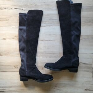 Blondo Ethos Over the Knee Waterproof Boots Size 7M Black Suede