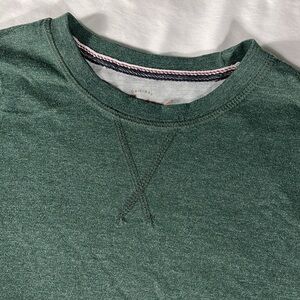 Weatherproof mens hunter green Vintage crewneck thermal pullover shirt - size L