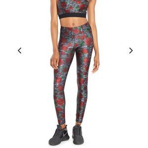 Terez Red Roses and gray leggings