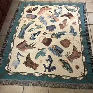 Throw Blanket for Vintage Fashion & Shoe Collector