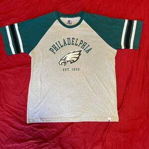 Men’s Vintage Philadelphia Eagles T-Shirt Starter Size XL Gray