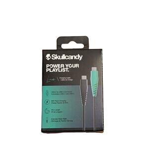 Skullcandy Rapid Charging Cable Line USB-C to USB-C 60W - Standard Issue 4ft New