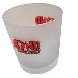 Set of 2 Broadway Frosted Cocktail 42nd Street Glasses ✅