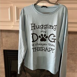 NWT dog lover long sleeve t-shirt- size Small