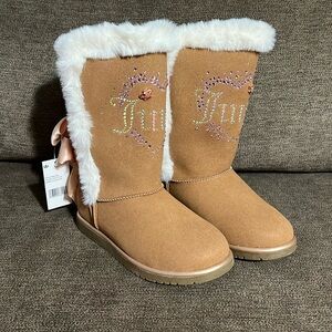 New Juicy Couture Little Girls Clearlake Cozy Boot Size 3 in Chestnut