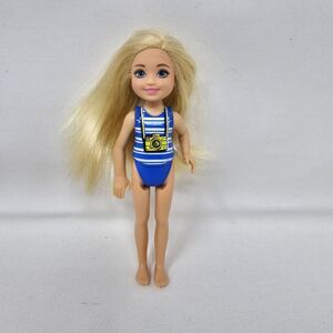 Barbie Club Chelsea Blonde Beach 6 Inch Doll W/ Blonde Hair 2015 Mattel