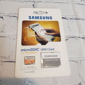 NEW Samsung 128 GB EVO Sealed Package MicroSDXC UHS-I Card Memory Card