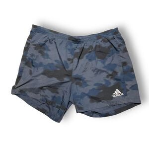 Adidas Climalite Athletic Shorts XL Blue Camo Men's Workout Gym Wear