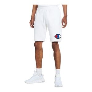 Champion Reverse Weave Men's XL White Cut Off Sweat Shorts