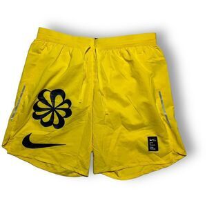 Nike Flex Stride A.I.R. Cody Hudson Men's M Yellow Athletic Shorts Dri-FIT