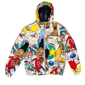 Members Only x Nickelodeon Zip Windbreaker Jacket Sz M