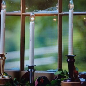 New 2 Adjustable Window Hugger Candles Bronze With Remote By Plow & Hearth