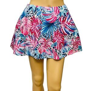 Tail Activewear Golf Tennis Tropical Them Flared Pull On Skirt Skort Sz S