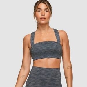 Outdoor Voices OV Charcoal Freeform Sports Bra Space Dye