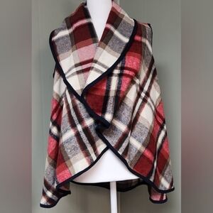 ALTAR'D STATE Plaid Vest.  Size Small. HANDWASH Red, Black, & White