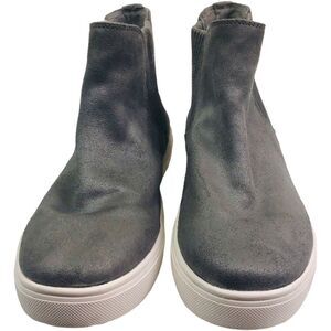 Steven Steve Madden Clarita Gray Suede Ankle Sneaker Boots