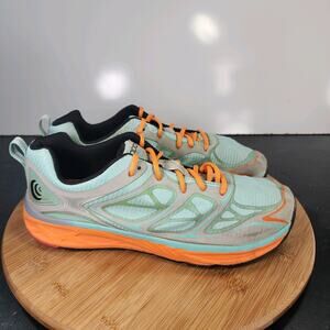 Womens Topo Fli-Lyte Sz 10 010606 Orange Seafoam Tangerine Mesh Running Sneakers