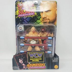 WCW Goldberg NEW Masked Wrestler Action Figure Smash 'N Slam Wrestlers 1999‎ VTG