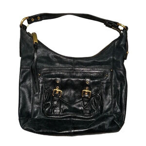 Steven By Steve Madden Shoulder Bag Black Leather