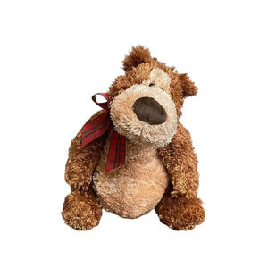 Gund Brown Teddy Bear Harley 46129 Christmas Bow Tie 16” Plush Stuffed Animal