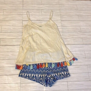 Judith March Boho Tassel Romper