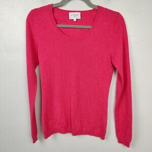 Eric Bompard Cashmere Sweater Womens Small Pink Pullover Luxury Preppy