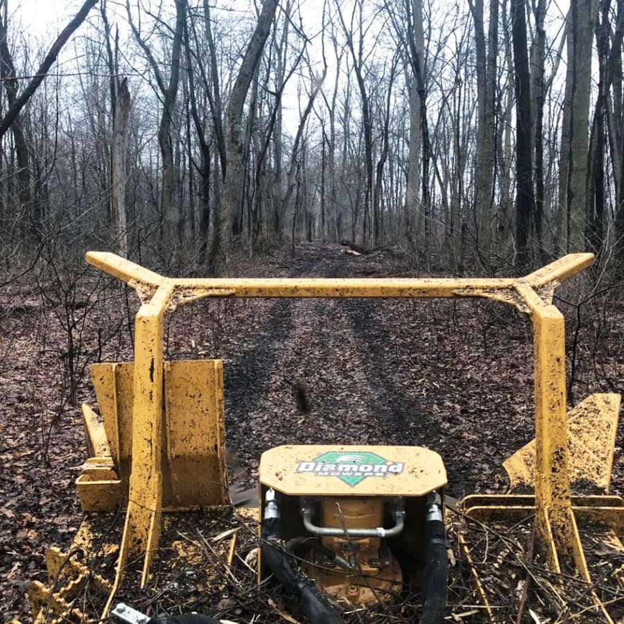 skid steer with Disc Mulcher Pro X