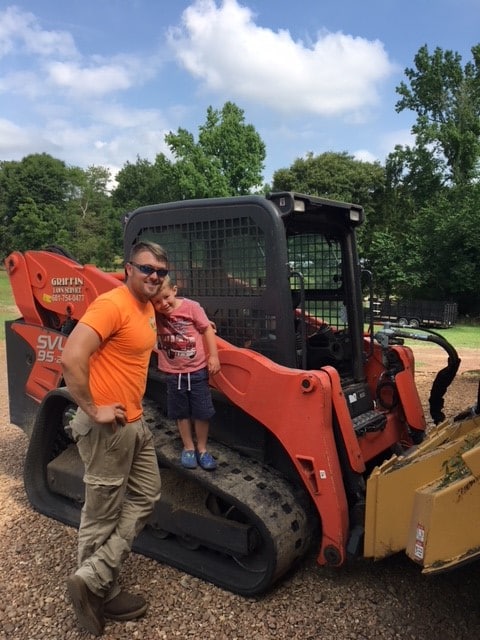 skid steer with brush cutter