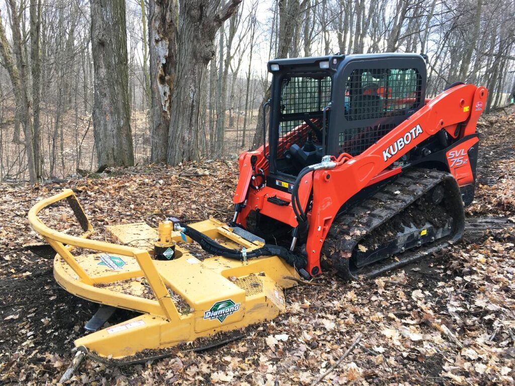 skid steer with Brush Cutter Pro X