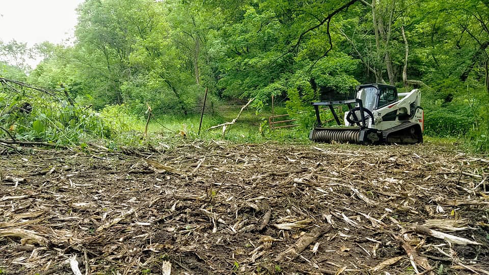 skid steer with Drum Mulcher DC Pro X