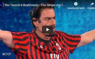 teocoli ibrahimovic video calcio rai