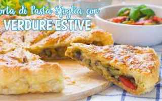 [VIDEO] Torta di Pasta Sfoglia con Verdure Estive - Ricetta Facile