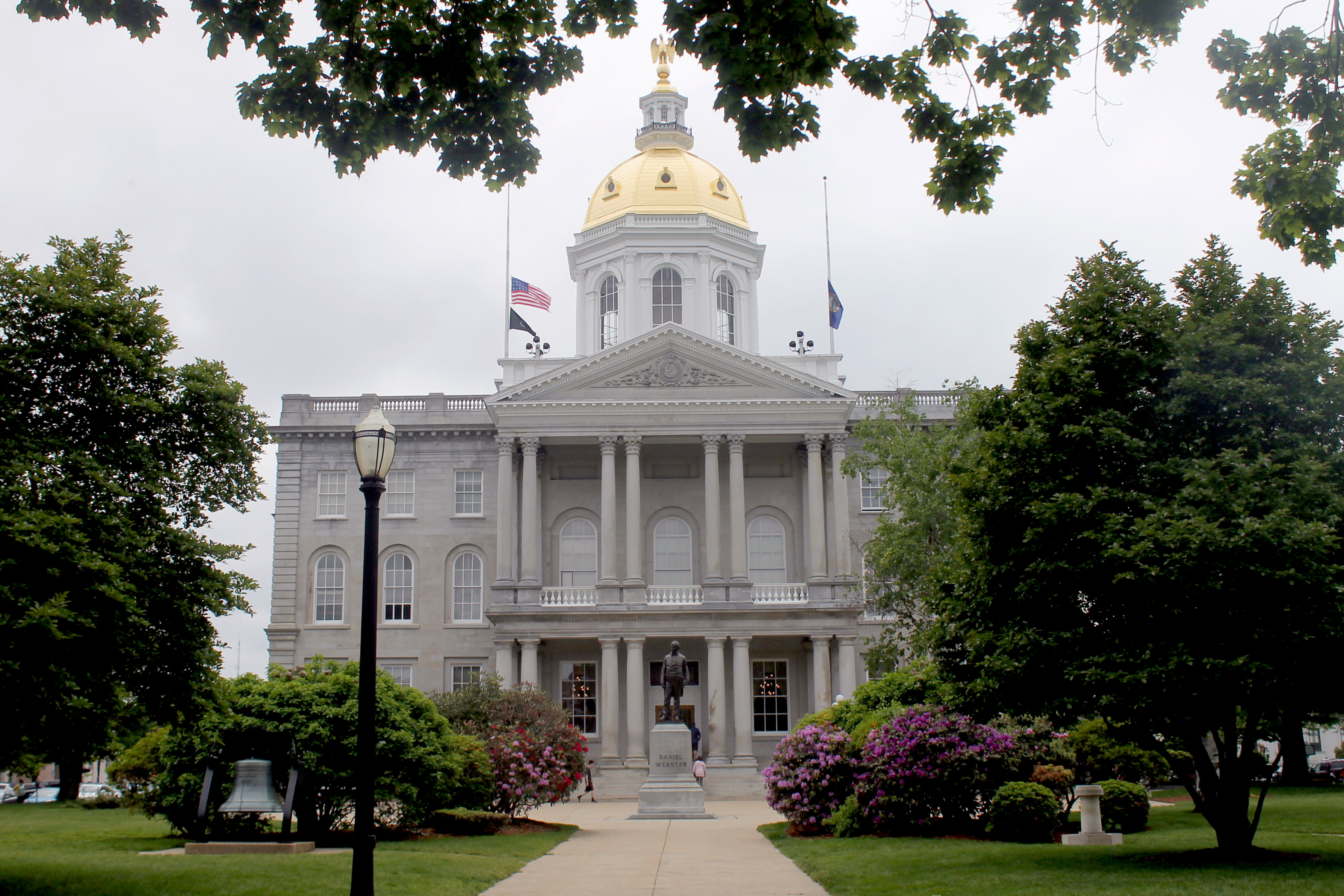 FILE - The New Hampshire statehouse is pictured, June 2, 2019, in Concord. (AP Photo/Holly Ramer, File)