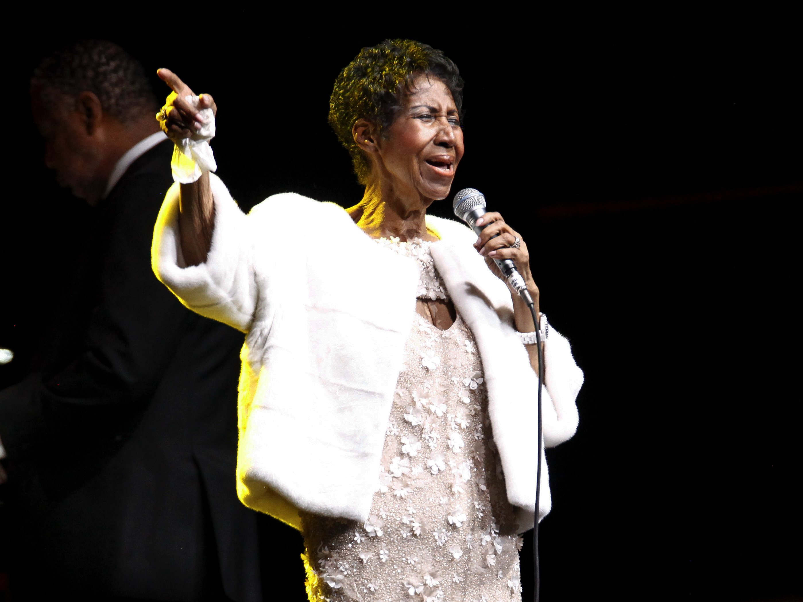 
              FILE - In this Nov. 7, 2017, file photo, Aretha Franklin attends the Elton John AIDS Foundation's 25th Anniversary Gala in New York.  A tribute to Franklin is set to air on March 10, 2019, on CBS. (Photo by Andy Kropa/Invision/AP, File)
            