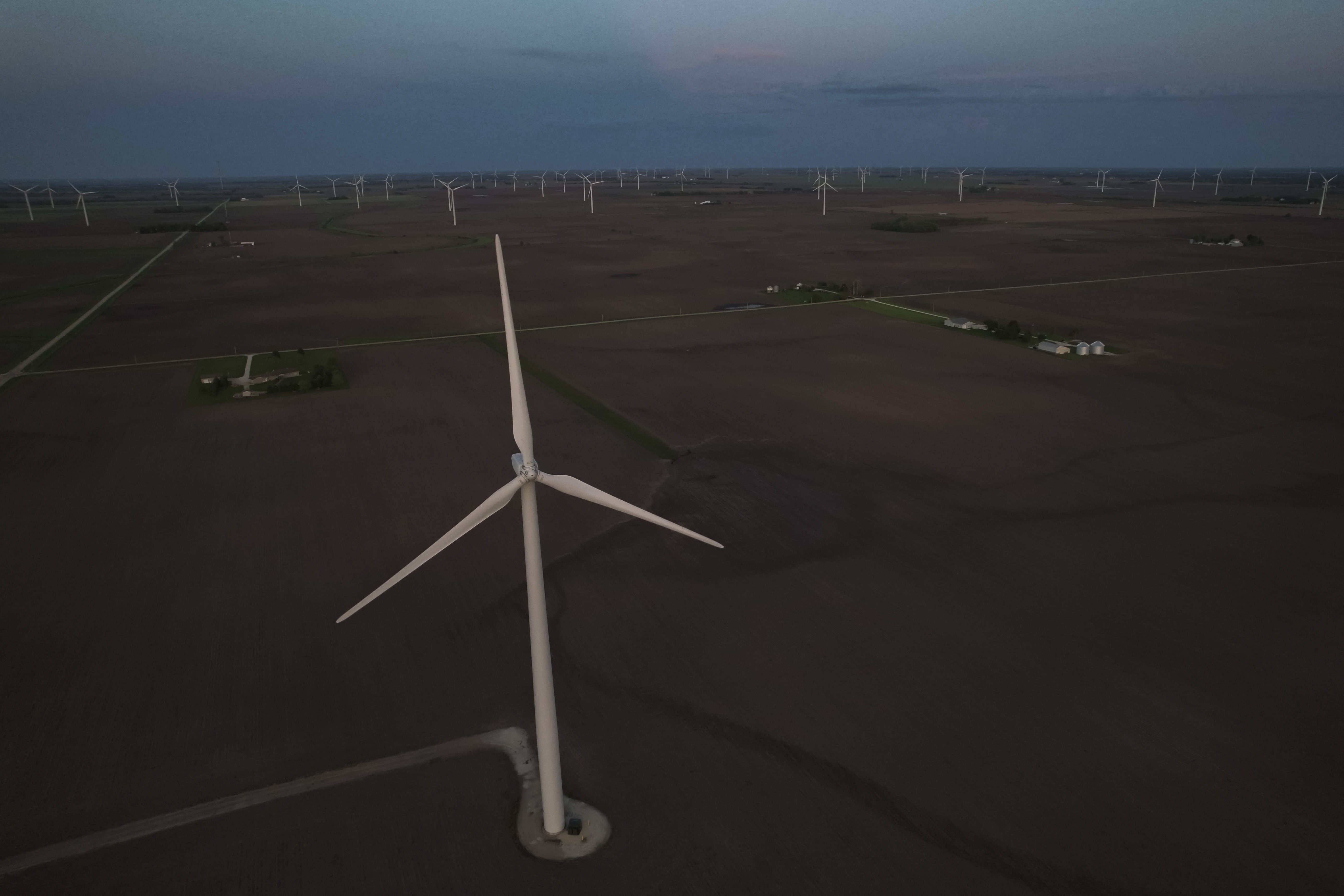 FILE - Wind turbines operate May 7, 2024, in Paxton, Ill. (AP Photo/Joshua A. Bickel, File)