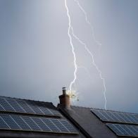 Lightning Strike On A House