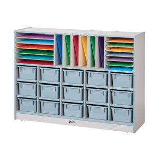 Rainbow Accents® Sectional Cubbie-Tray Mobile Unit - with Trays