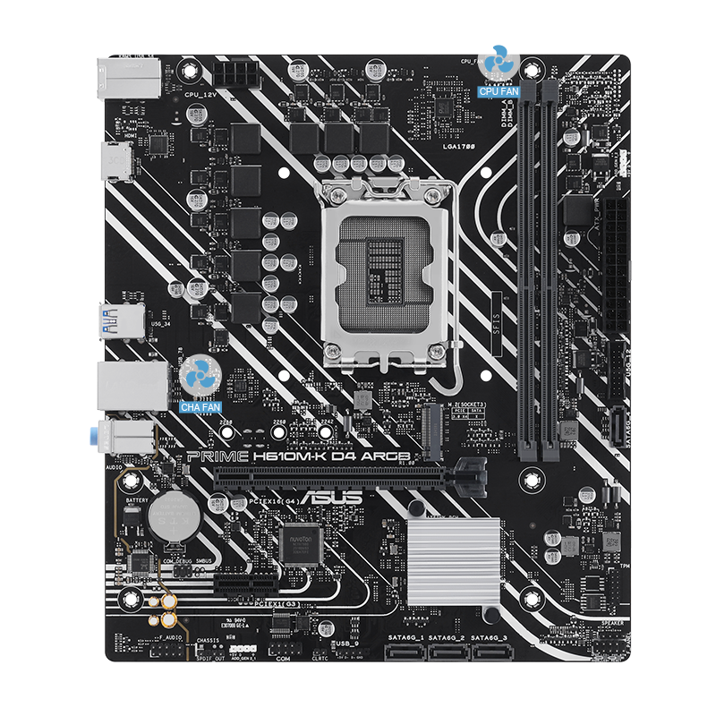 Prime motherboard with 4-Pin PWM/DC Fan image