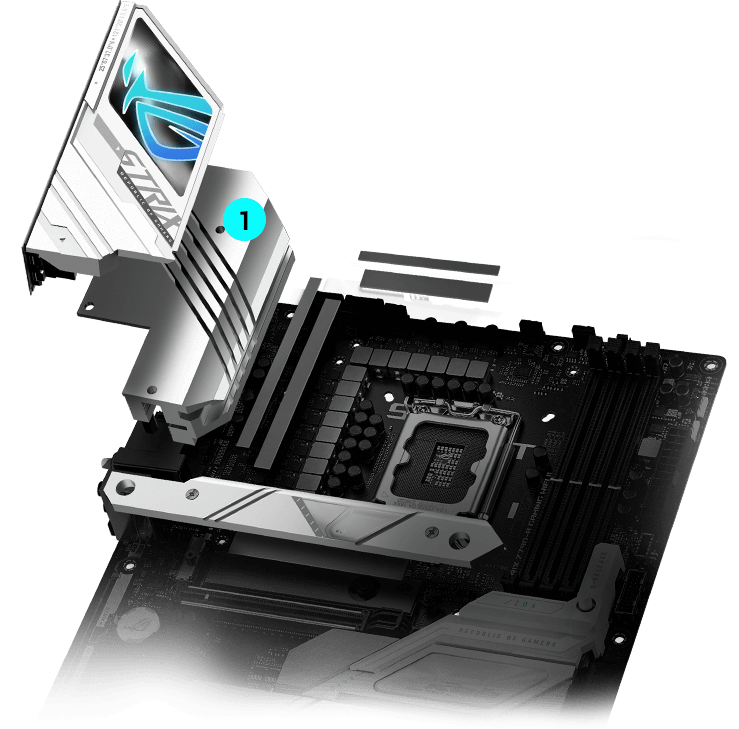 Strix Z790-A II VRM cooling design layout