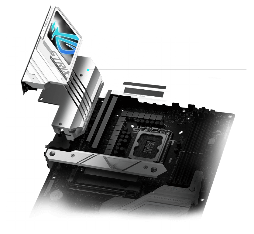 Strix Z790-A II VRM cooling design layout