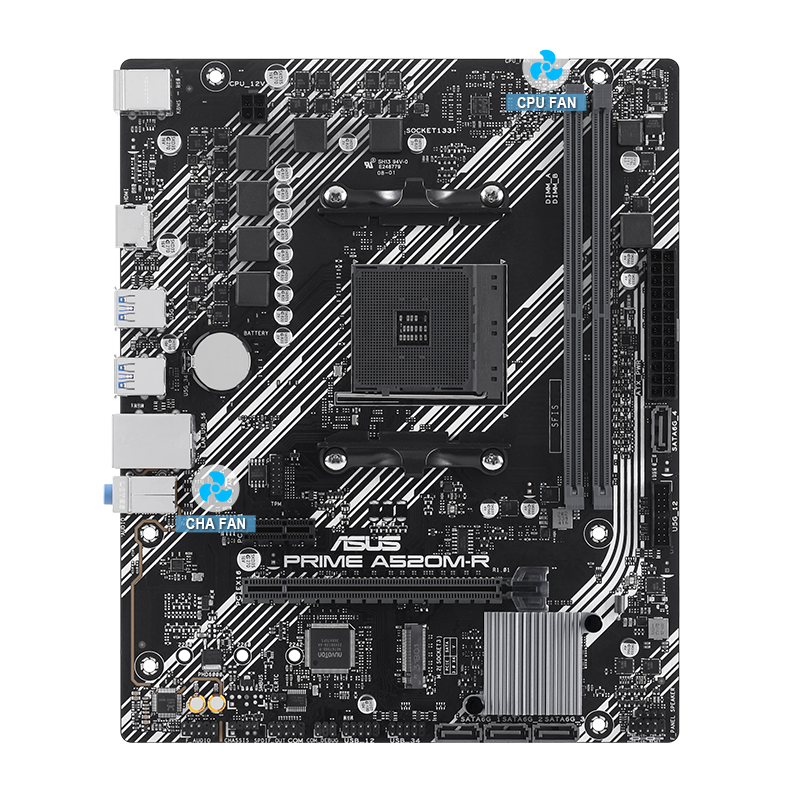 Prime motherboard with 4-Pin PWM/DC Fan image