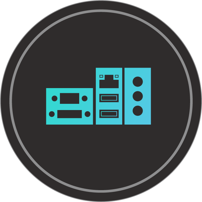 Stainless-Steel Back I/O icon