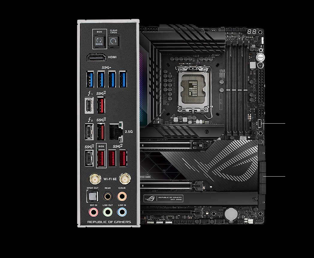 Connectivity specs of the ROG Maximus Z790 Hero