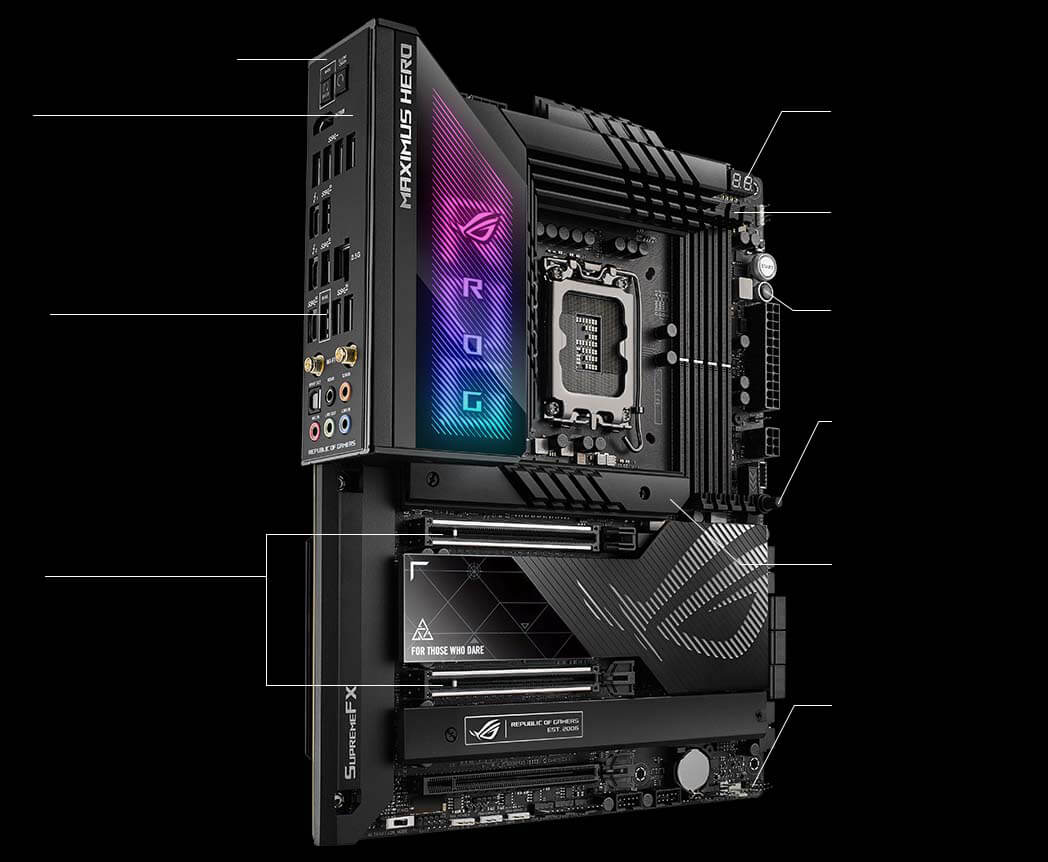 DIY-friendly specs of the ROG Maximus Z790 Hero