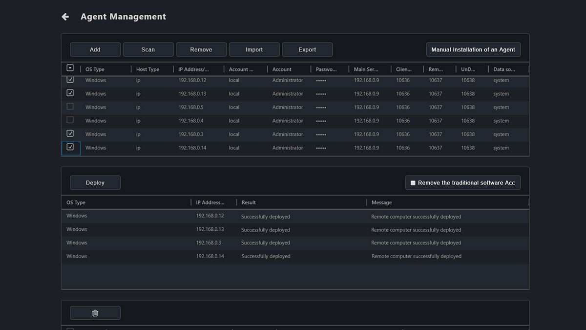 ASUS Control Center Express hardware list UI