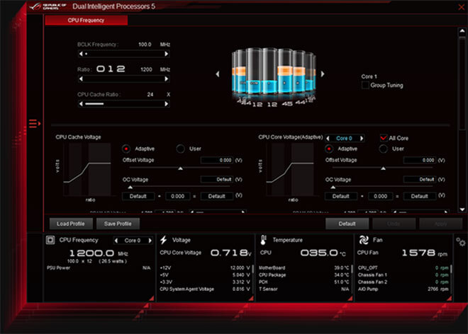 The user interface of TPU