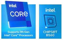 Intel CORE, Unterstützt Intel-Core-Prozessoren der 11. Generation; Intel-CHIPSATZ B560